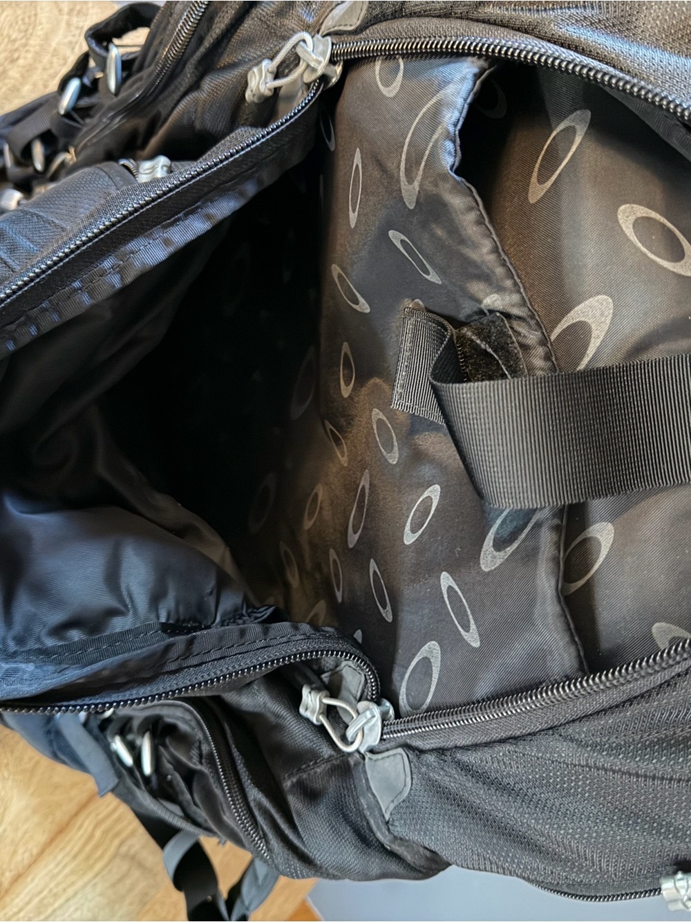 Oakley Black Tactical Backpack with Silver Hardware - Picture 14 of 14